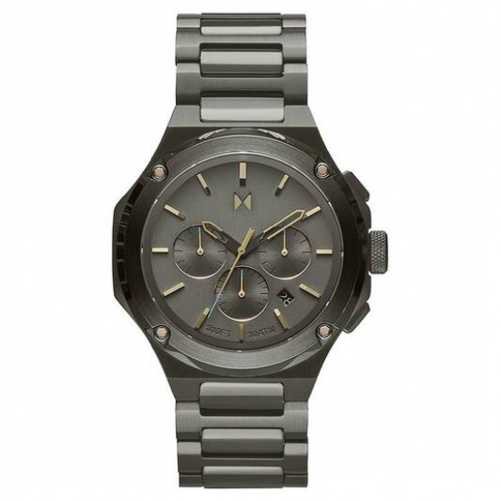 MVMT  horloge gunmetal bicolor met zwarte wijzerplaat - 234108