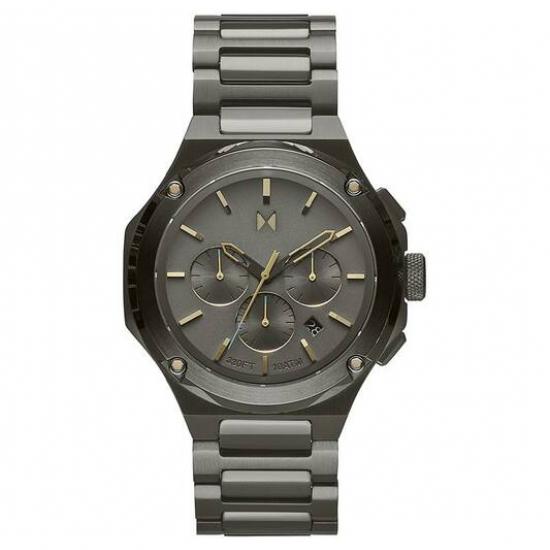 MVMT  horloge gunmetal bicolor met zwarte wijzerplaat - 234108