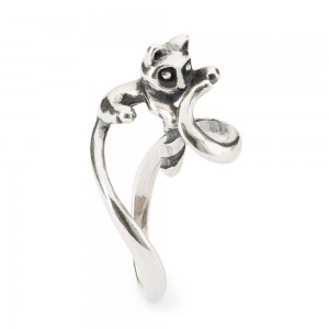 Trollbeads; Fantasie ring Rustende kat - 234544 Trollbeads; Fantasie ring Rustende kat - 234544
