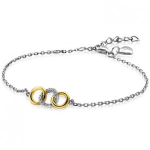 zinzi vergulde armband  3 rondjes - 234854