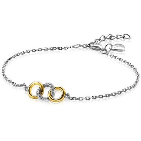 zinzi vergulde armband  3 rondjes - 234854
