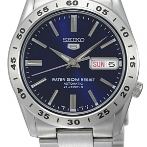Seiko herenhorloge automaat met blauwe plaat - 234755 Seiko herenhorloge automaat met blauwe plaat - 234755