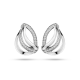 Zilveren oorknopje met zirconia - 234793