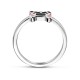 Zilveren ring buldog kleur - 234822