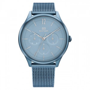 Tommy hilfiger dames  horloge Layla stl/bl  38mm - 235029 Tommy hilfiger dames  horloge Layla stl/bl  38mm - 235029