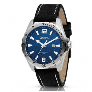 Olympic heren horloge horloge met leren band - 235464 Olympic heren horloge horloge met leren band - 235464