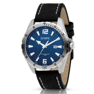 Olympic heren horloge  horloge met leren band - 235464