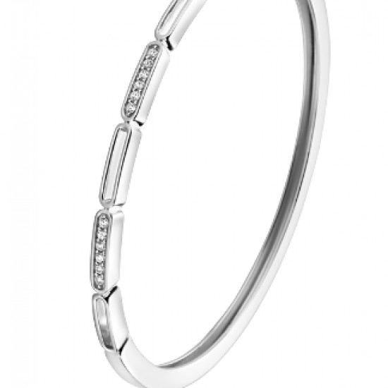 Zinzi bangle armband met stenen en ovale vormen - 235481