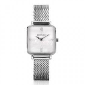Zinzi watch mini zilverklleur met parelmoer plaat - 235554