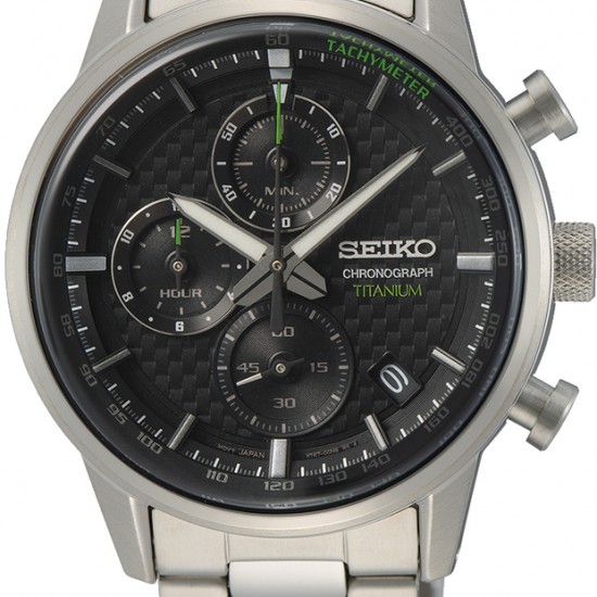 Seiko heren horloge titanium chrono 10atm - 235803