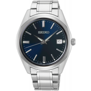 Seiko herenhorloge met blauwe plaat 100m - 235804 Seiko herenhorloge met blauwe plaat 100m - 235804