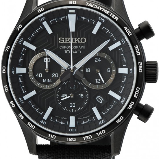 Seiko horlogezwarte kwast en wijzerplaat chono 10bar - 235889