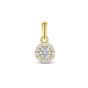 Geelgouden hanger met zirconia's - 235996