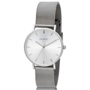 Olympic horloge staal met meshband - 236046 Olympic horloge staal met meshband - 236046