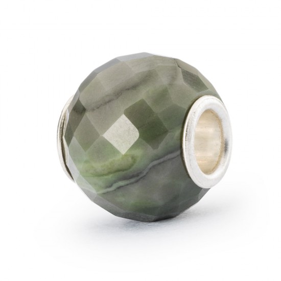 Trollbeads: Gefacetteerde groene calciet rond - 236082