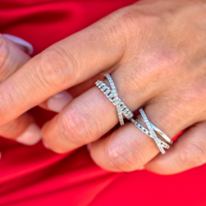 Zinzi crossover ring gourmet en zirconia's - 2007967 Zinzi crossover ring gourmet en zirconia's - 2007967