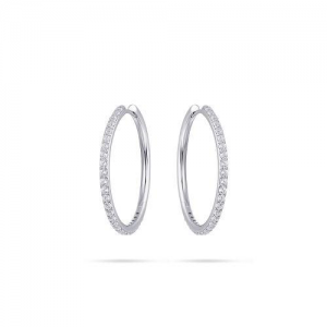 creool 30mm ronde buis half gezet met zirconia - 2008067 creool 30mm ronde buis half gezet met zirconia - 2008067