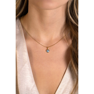 Zinzi zilveren hanger december, blauw - 2008187