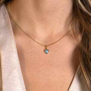 Zinzi zilveren hanger december, blauw - 2008187