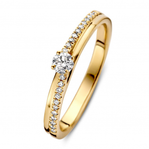 Gouden ring met briljant 0.21 - 2008277 Gouden ring met briljant 0.21 - 2008277