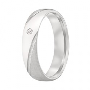 Aller spanninga zilveren relatie ring met 1x 0.03 - 2008423 Aller spanninga zilveren relatie ring met 1x 0.03 - 2008423