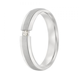 Aller spanninga zilveren relatie ring met 1x 0.03 - 2008424 Aller spanninga zilveren relatie ring met 1x 0.03 - 2008424