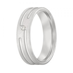 Aller spanninga zilveren relatie ring met 1x0.02 P1 - 2008430 Aller spanninga zilveren relatie ring met 1x0.02 P1 - 2008430