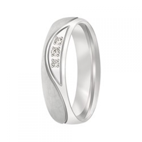 Aller spanninga zilveren relatie ring met 3x0.035 P1 - 2008432