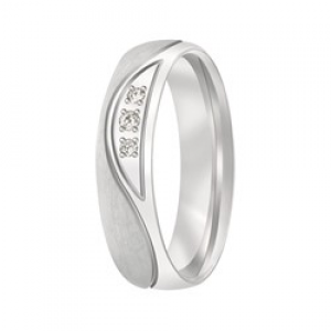 Aller spanninga zilveren relatie ring met 1x 0.02 P1 - 2008433 Aller spanninga zilveren relatie ring met 1x 0.02 P1 - 2008433