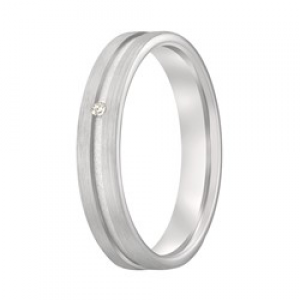 Aller spanninga zilveren relatie ring met 1x 0.02 P1 - 2008434 Aller spanninga zilveren relatie ring met 1x 0.02 P1 - 2008434