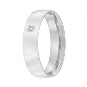 Aller spanninga zilveren relatie ring met 1x 0.015 P1 - 2008440 Aller spanninga zilveren relatie ring met 1x 0.015 P1 - 2008440