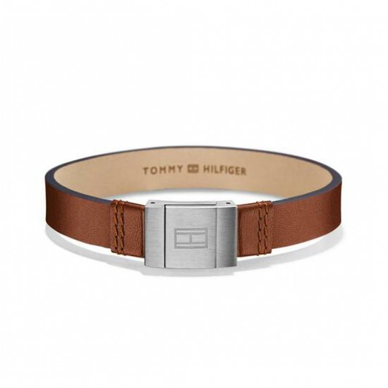 Tommy Hilfiger armband bruin leer - 2008571