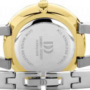 Danish design dames stalen bicolor horloge met open spang band - 2008581 Danish design dames stalen bicolor horloge met open spang band - 2008581