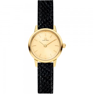 Danish Design stalen verguld horloge met lederen band - 2008644 Danish Design stalen verguld horloge met lederen band - 2008644