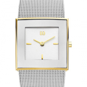 Danish design bicolor dames horloge vierkant met milanese  band - 2008649 Danish design bicolor dames horloge vierkant met milanese  band - 2008649