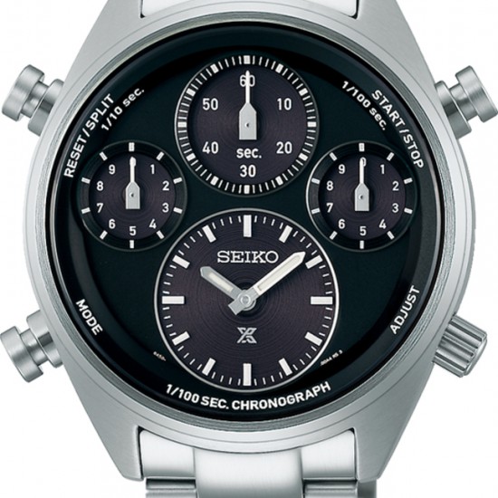 Seiko prospex solar stalen horloge chronograaf 100m waterdicht - 2008680