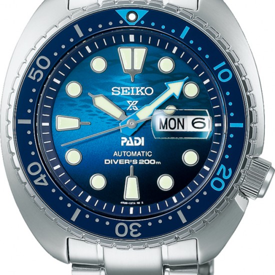 Seiko automaat Padi staal bracelet blauwe wijzerplaat - 2008698