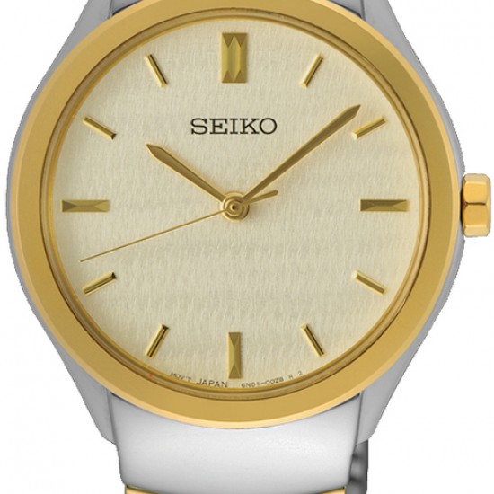 Seiko dames horloge bicolor  50m - 2008702