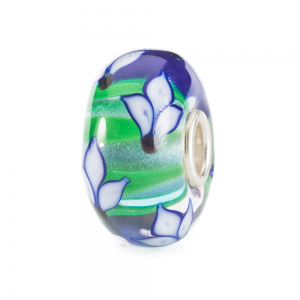 Trollbeads; Bloeiende blauwe iris - 2008729 Trollbeads; Bloeiende blauwe iris - 2008729