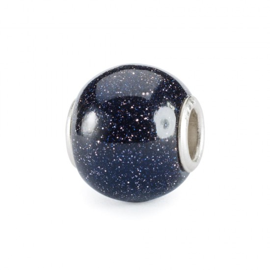 Trollbeads; Blauwe goudsteen, rond - 2008741