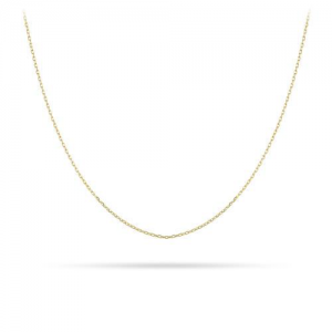 Zilveren verguld anker collier 42+5 cm - 2008782