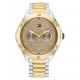 Tommy Hilfiger dames bicolor horloge Lexi bruine wijzerplaat met zirconia&#39;s in de lunette - 2008857