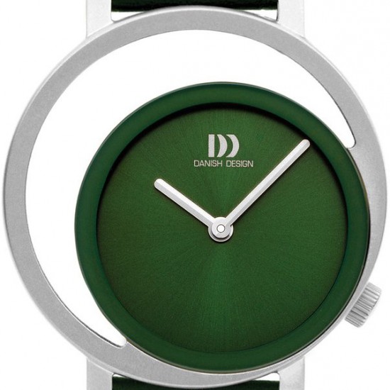 Danish Design horloge staal met lederen band - 2008929