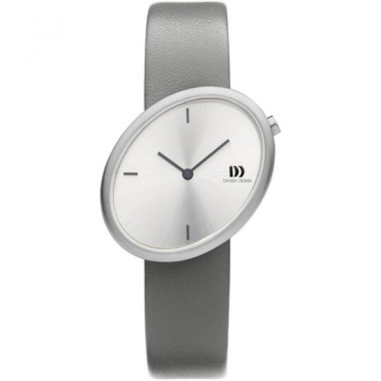 Danish Design horloge staal met lederen band - 2008930