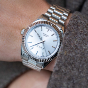 Zinzi zilveren horloge solaris zilveren wijzerplaat stalen band 36mm - 2008957 Zinzi zilveren horloge solaris zilveren wijzerplaat stalen band 36mm - 2008957