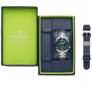 Seiko heren horloge Prospex automatic met staal en extra siliconen band - 2008986 Seiko heren horloge Prospex automatic met staal en extra siliconen band - 2008986