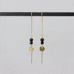 Jeh zilver verguld  oorhanger met spinel - 2008994