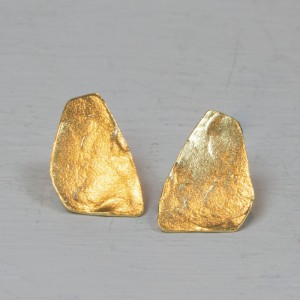 Jeh zilver verguld  oorknop bewerkt - 2008998 Jeh zilver verguld  oorknop bewerkt - 2008998