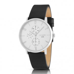 Olympic , herenhorloge met leren band - 2009132 Olympic , herenhorloge met leren band - 2009132