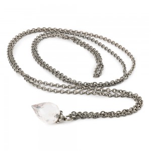Trollbeads; Zilveren collier met rozenkwarts 90 cm - 2009200 Trollbeads; Zilveren collier met rozenkwarts 90 cm - 2009200